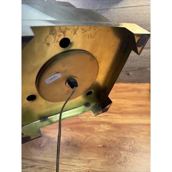 VTG Frederick Cooper Brass Pagoda Table Lamps Pair Hollywood Regency 26” ~pair - Picture 10 of 12